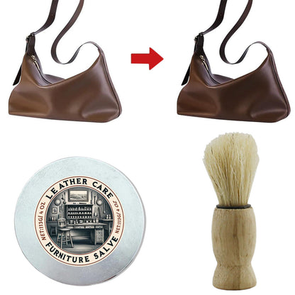 Furniture Salve for Leather Wood Furniture with Salve Brush