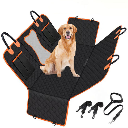 Large Back Seat Extender with Side Flaps for Pets Water-Resistant Dog Car Seat Cover