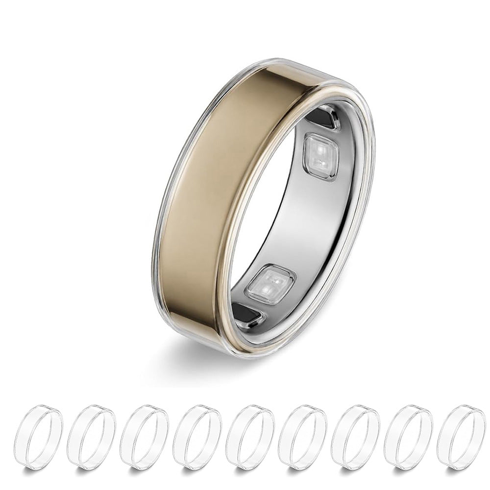 10Pcs Smart Ring Cover Ultra-Thin Silicone Protector Case for Oura Ring 5 Size S