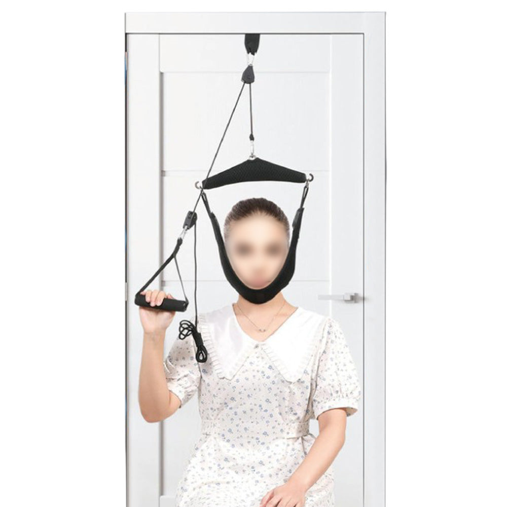 Cervical Neck Traction Device Over-Door Neck Stretcher Hammock for Home Use