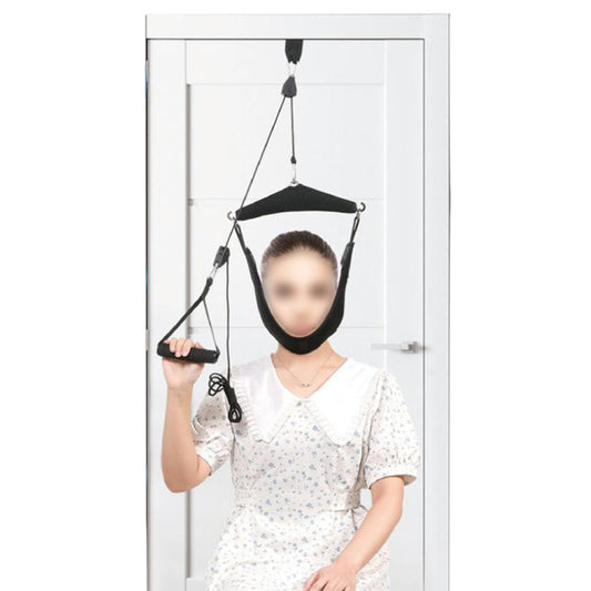 Cervical Neck Traction Device Over-Door Neck Stretcher Hammock for Home Use