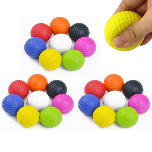 24Pcs Golf Practice Foam Balls 4.2cm PU Sponge Ball for Indoor Outdoor Training