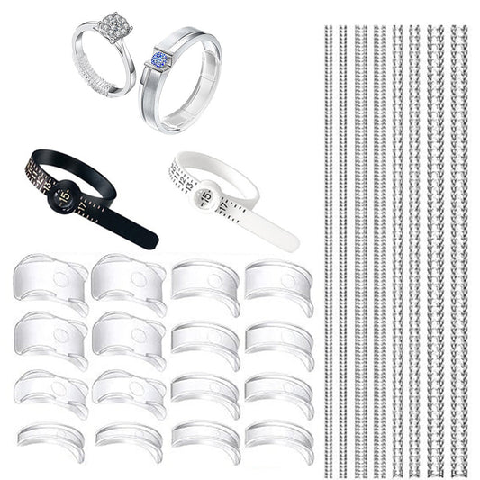 26Pcs Ring Sizers for Loose Rings Invisible Ring Guards Spacer Adjuster for Men and Women
