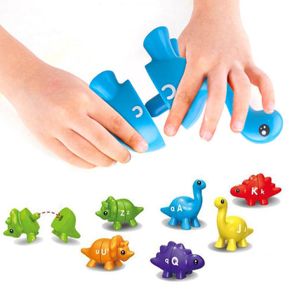 Dinosaur Alphabet Matching Toys Educational Learning Game for Kids