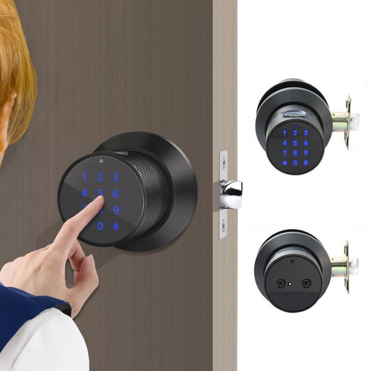 4-in-1 Smart Electronic Keypad Fingerprint Door Knob Entry Door Lock Touch Code Keyless Deadbolt