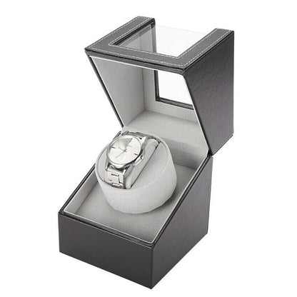 Automatic Watch Winder PU Leather Storage and Display Box