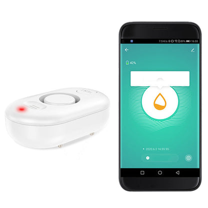 100dB WiFi Water Leak Detector Wireless Smart Water Sensor Alarm with Tuya App Notifications