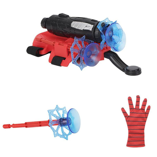 Spider Web Launcher Toy Set with Gloves Superhero Wrist Shooter for Role Play