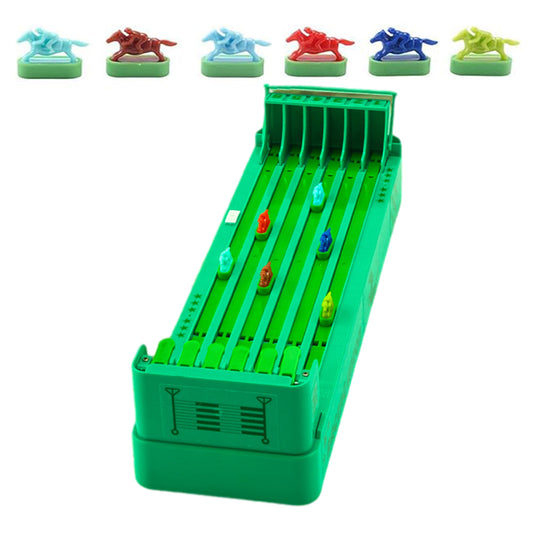 Electric Horse Racing Table Game with 6 Horses Portable Desktop Entertainment Game
