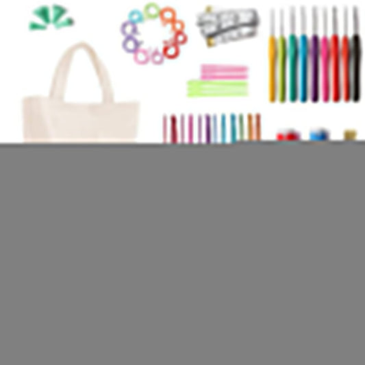 73Pcs Set Beginner Knitting Kit Handmade Needlework Tool  Set with Storage Bag