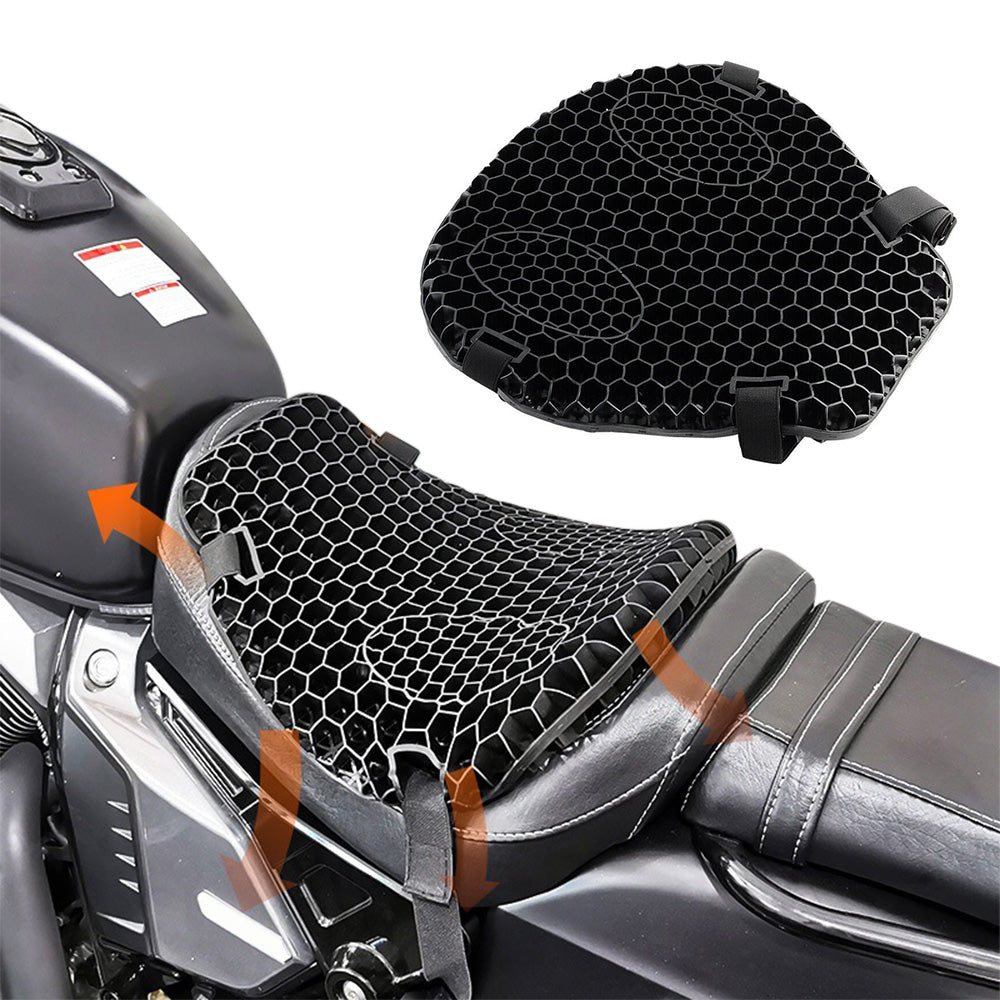 Motorcycle Gel Seat Cushion for Comfortable Long Rides