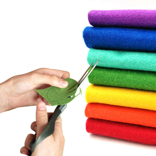 7-Color Felt Fabric Roll Sheet Christmas Patchwork Sewing Craft DIY Material