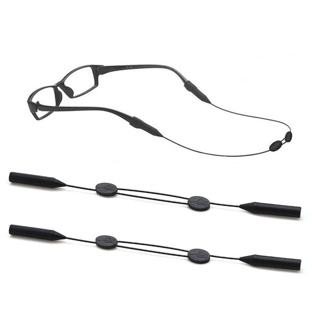 3Pcs Adjustable Glasses Strap Silicone Anti-Slip Eyewear Retainer Cord