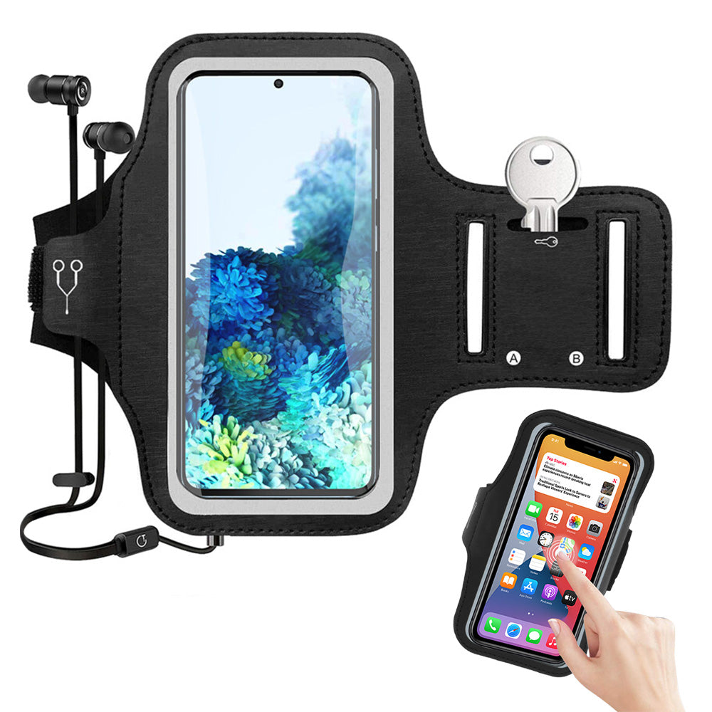 Sport Armband Phone Holder with Adjustable Strap for iPhone & Samsung