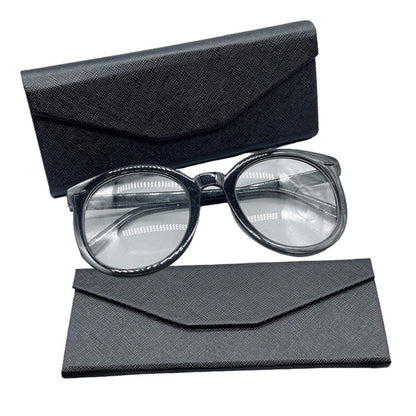 Foldable Glasses Case PU Portable Sunglasses Case Magnetized Hard Folding Case