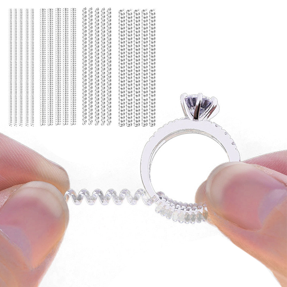 20Pcs Spiral Ring Size Adjuster Invisible Ring Guard for Loose Rings