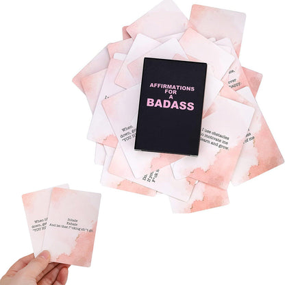 Badass Affirmation Cards Daily Motivational & Inspirational Deck for Women