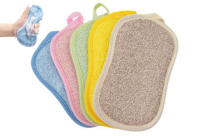 5Pcs Dish Sponge Kitchen Double Sided Sponges Scrub to Remove Stubborn Stains