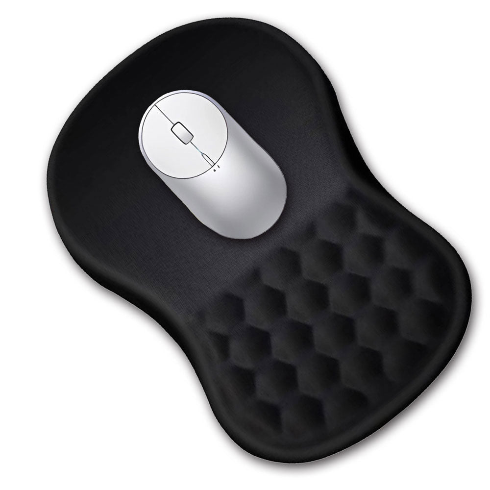 Ergonomic Computer Mouse Pad Memory Foam Wrist Rest Support for Home Office Black
