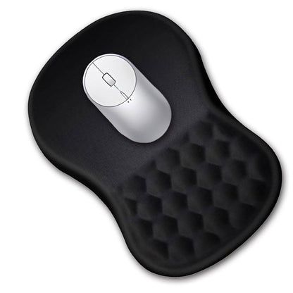Ergonomic Computer Mouse Pad Memory Foam Wrist Rest Support for Home Office Black