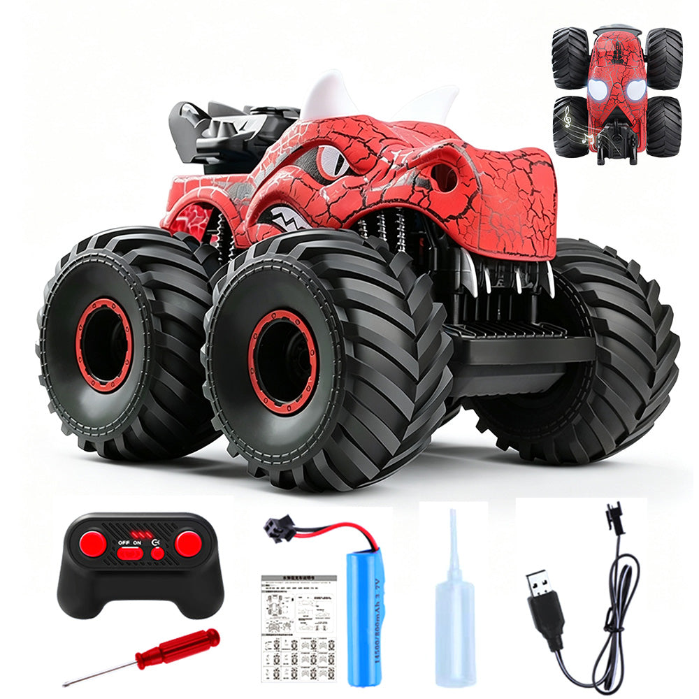 2.4G Remote Control Dinosaur Spray Off Road Truck - Red