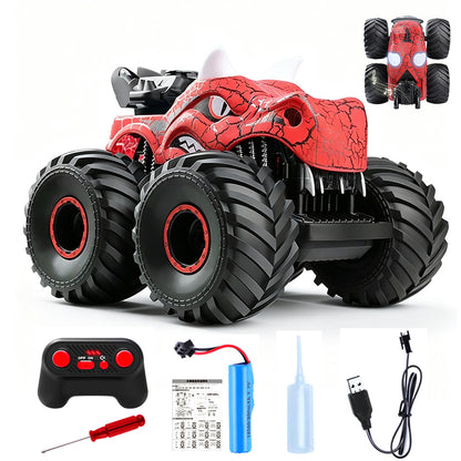 2.4G Remote Control Dinosaur Spray Off Road Truck - Red