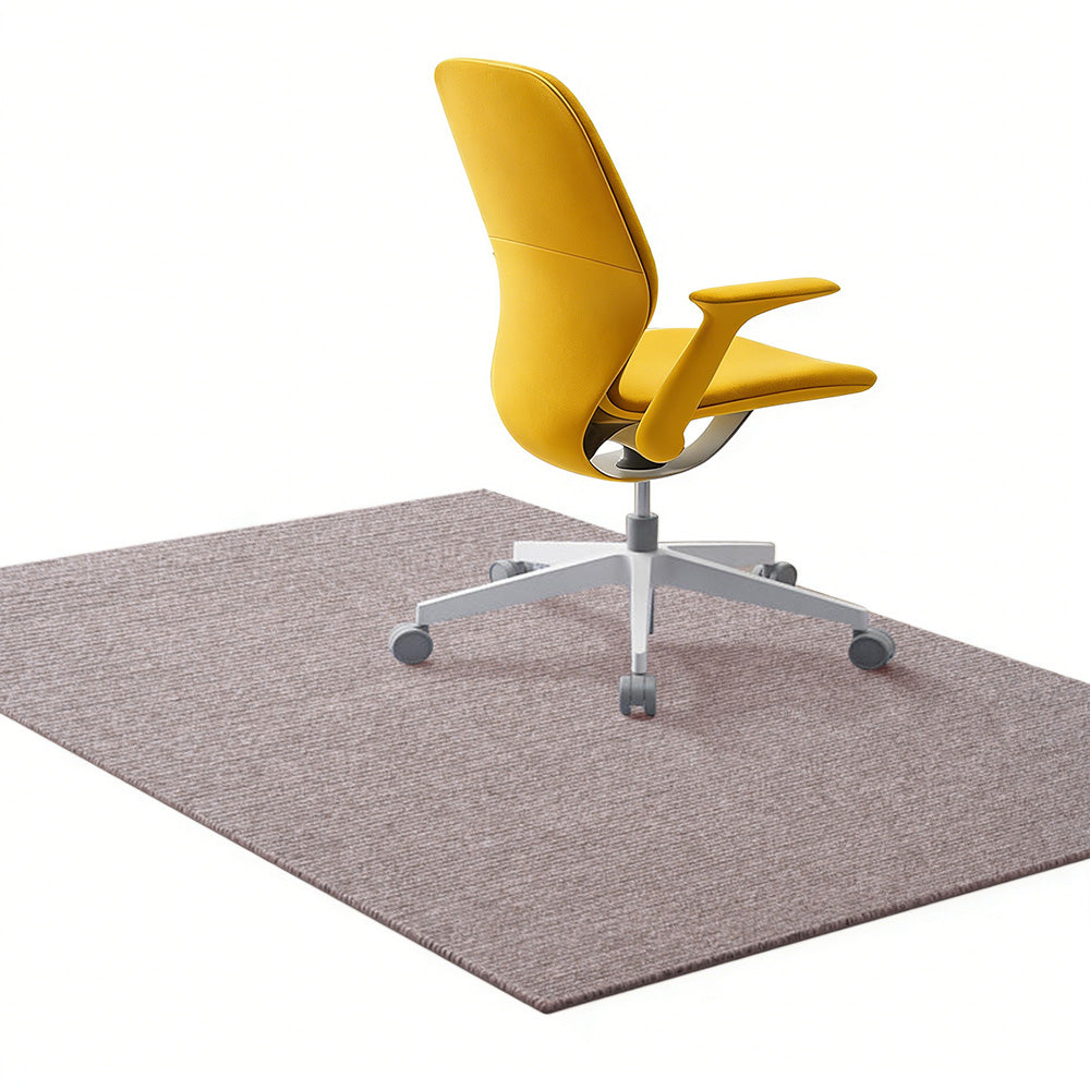 Office Chair Mat for Hardwood Floor Anti-Slip TPE Desk Rug for Home and Office-Brown