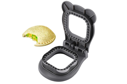 Sandwich Cutter and Sealer Stainless Steel Pocket Sandwich Maker Toastie Maker-Grey