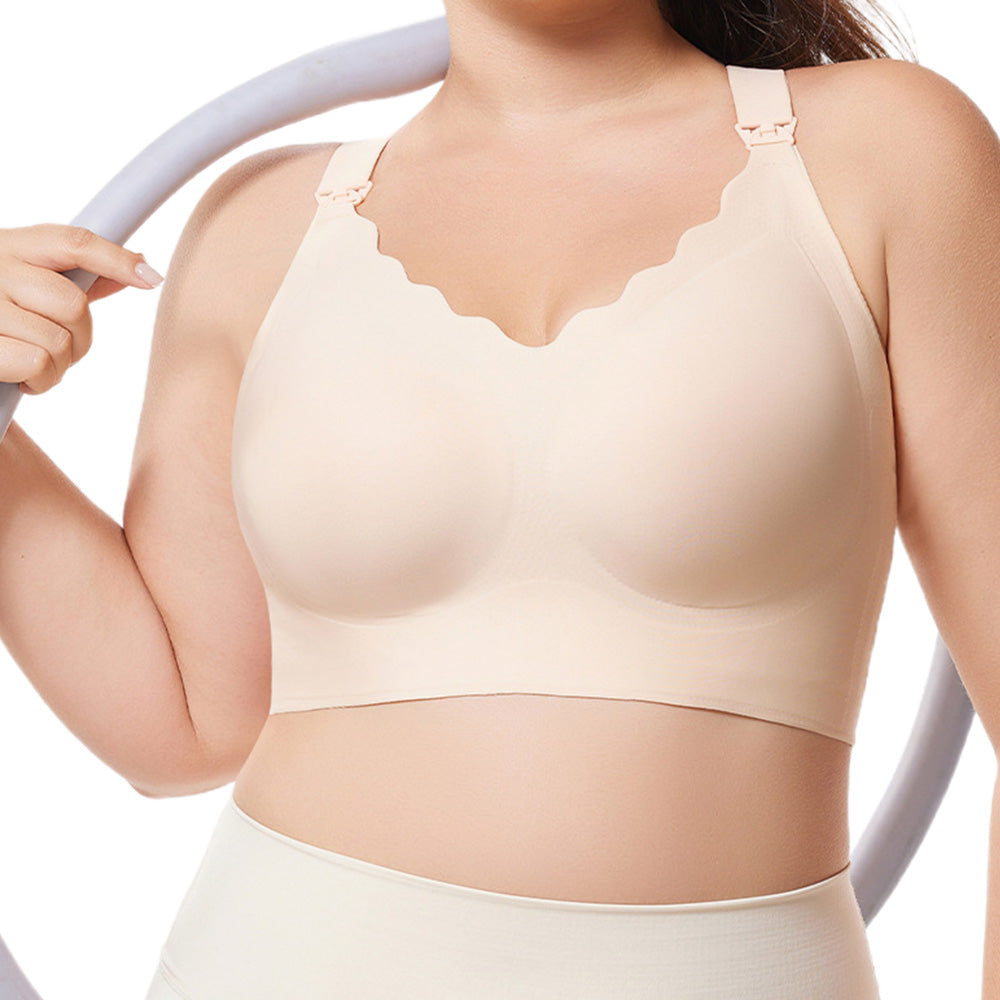 Seamless Bra for Women Adjustable Wirefree Bra-Nude