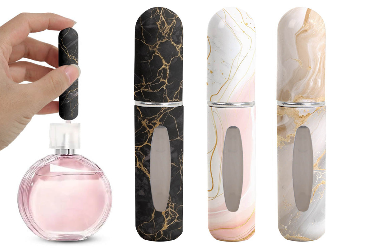 3pcs 5ml Refillable Mini Perfume Bottle Portable Travel Spray Atomizer
