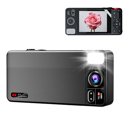 Digital Camera with 270 Degree Rotating Lens for Selfie Vlog -Black