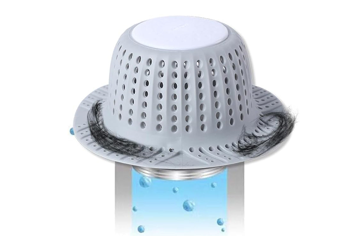 Bathtub Drain Hair Catcher Silicone Shower Hair Catcher for Pop Up and Regular Drains