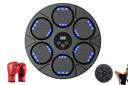 Electric Music Boxing Machine Bluetooth Boxing Training Wall Mount Machine-Black