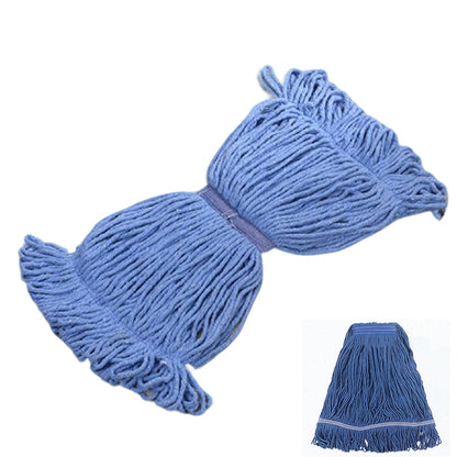 Cotton String Mop Head Detachable Loop-End Mop - Blue