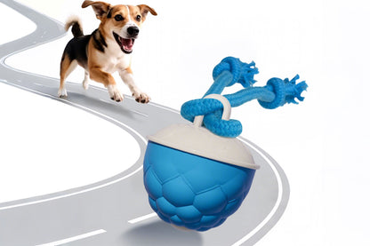 Interactive Dog Toys Touch Activated Bouncing And Jumping Dog Ball -Blue