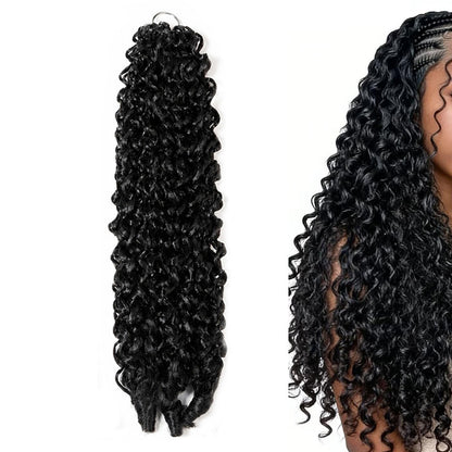 16inch Deep Wave Synthetic Feather Hair Extensions for Braids - Style 1