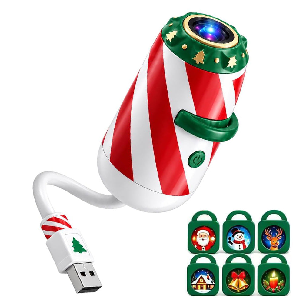 USB Christmas Projection Light with Assorted Lenses with 6 Projection Lenses