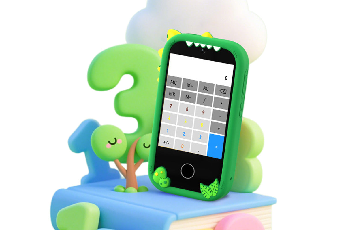 Little Ones Smart Phone with Dual Cameras and 32GB Card Christmas Birthday Gift for Aged 4 -Green