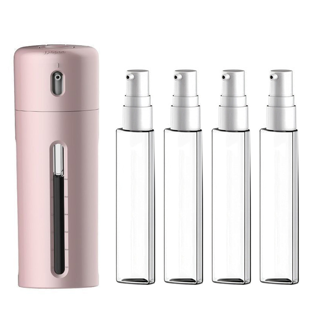 4 in 1 Refillable Travel Cosmetic Dispenser Bottle Set - Pink