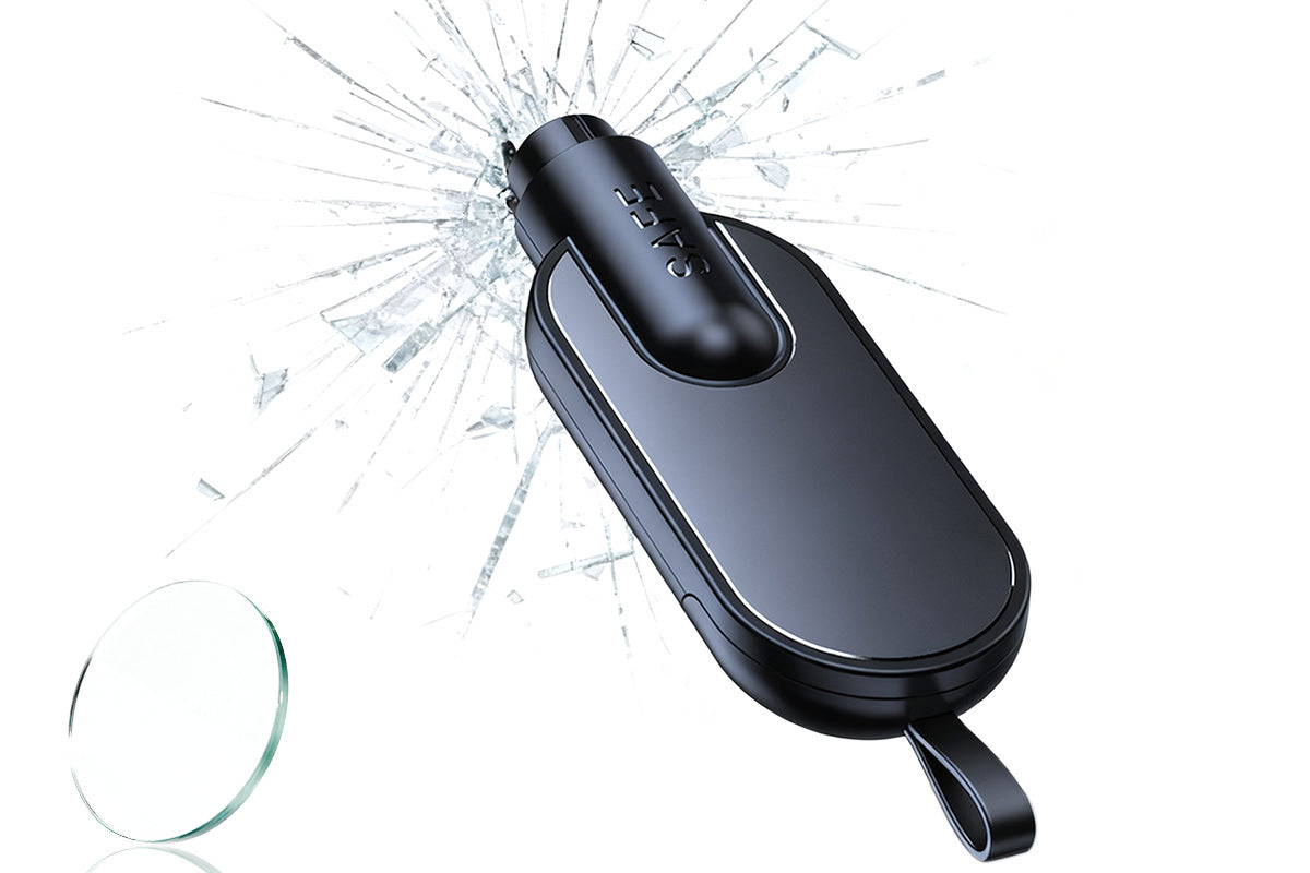 Car Emergency Escape Tool Glass Breaker security Hammer Seatbelt Cutter-Black