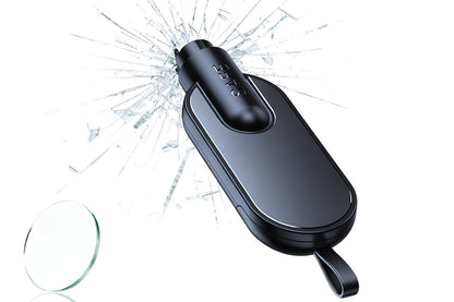 Car Emergency Escape Tool Glass Breaker security Hammer Seatbelt Cutter-Black