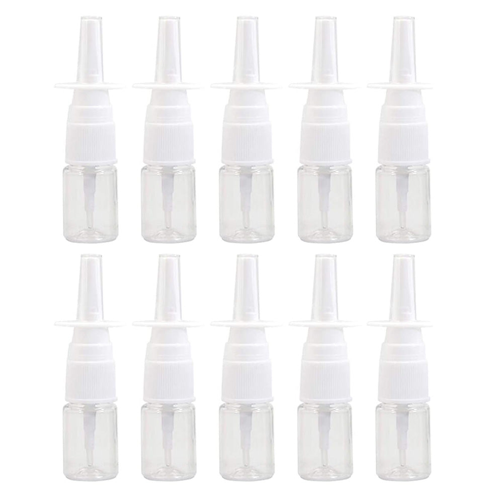 10 Piece 5 ml PET Refillable Fine Mist Spray Pump Bottles - Clear