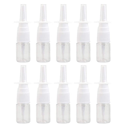 10 Piece 5 ml PET Refillable Fine Mist Spray Pump Bottles - Clear