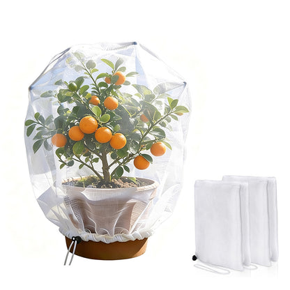 Drawstring Fruit Tree Netting Cover Fine Mesh Bird Fruit Fly Insect Protection