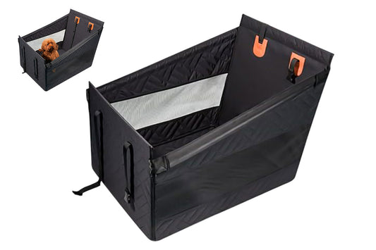 Large Dog auto seat With Hard Bottom Back Seat Extender For Dogs -Black