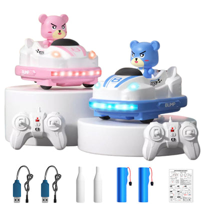 2Pcs Set Remote Control Toy Cars RC Ejecting Bumper Car for Kids Christmas Birthday Present Toys
