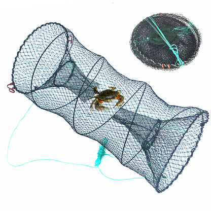 Fishing Bait Trap with Pull Rope Collapsible Fish Net