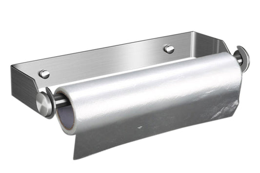 Under Cabinet Wall Mount Paper Towel Holder - Silver