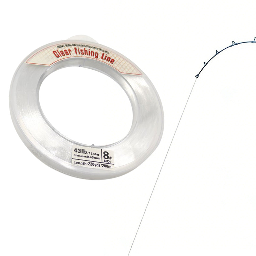 Clear Fishing Line Wire 0.45mm 200m Invisible Nylon Thread for Hanging Balloons