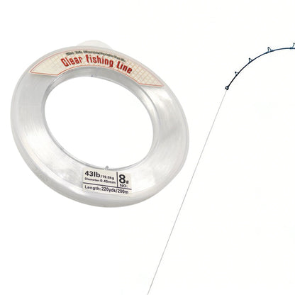 Clear Fishing Line Wire 0.45mm 200m Invisible Nylon Thread for Hanging Balloons